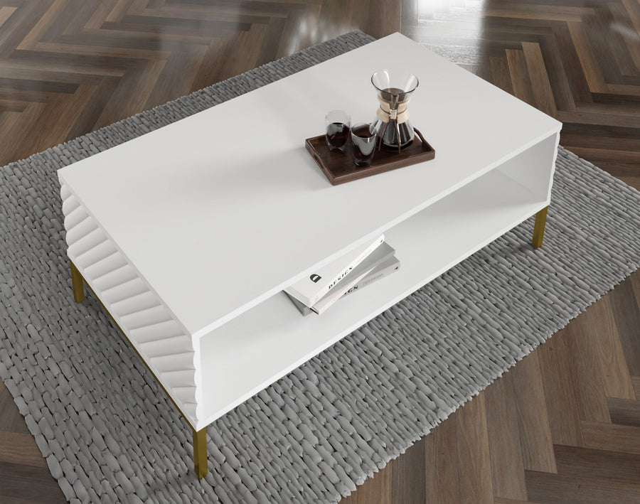 Couchtisch – SURF – 90 cm rechteckiger Wohnzimmertisch