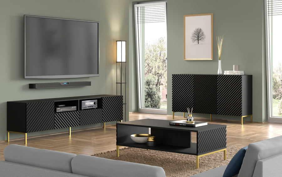 Couchtisch – SURF – 90 cm rechteckiger Wohnzimmertisch
