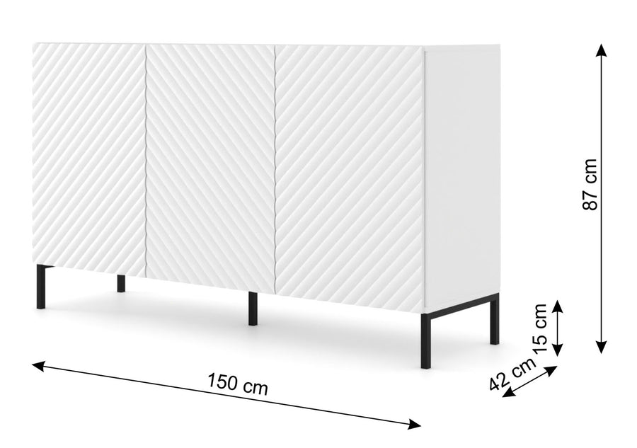 Kommode – SURF 3D – Premium-Sideboard im italienischen Design