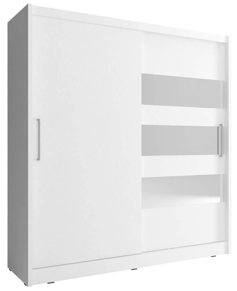 Kleiderschrank – MAJA I – Moderner Schwebetürenschrank mit Spiegelfront