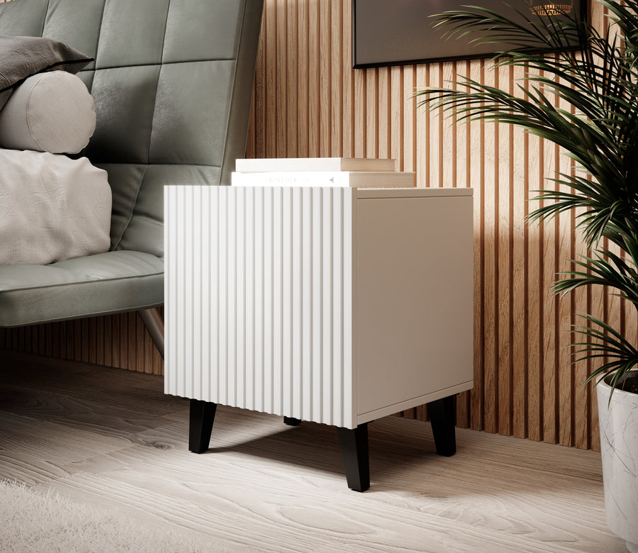 Nachttisch – PAFOS I – Modernes 2er-Set mit Stauraum 51 cm