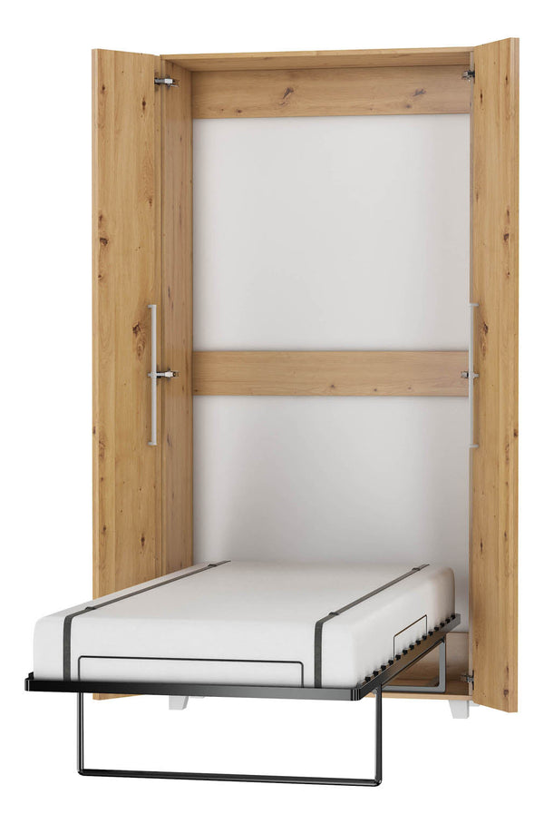Klappbett – TEDDY – Platzsparendes vertikales Wandbett mit integriertem Rahmen