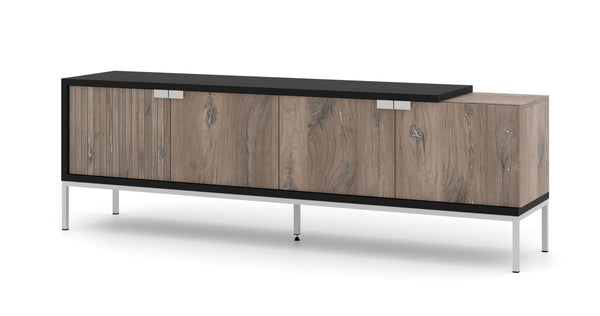 TV-Lowboard – TOLEDO – Moderner TV-Schrank mit Metallrahmen, 190 cm