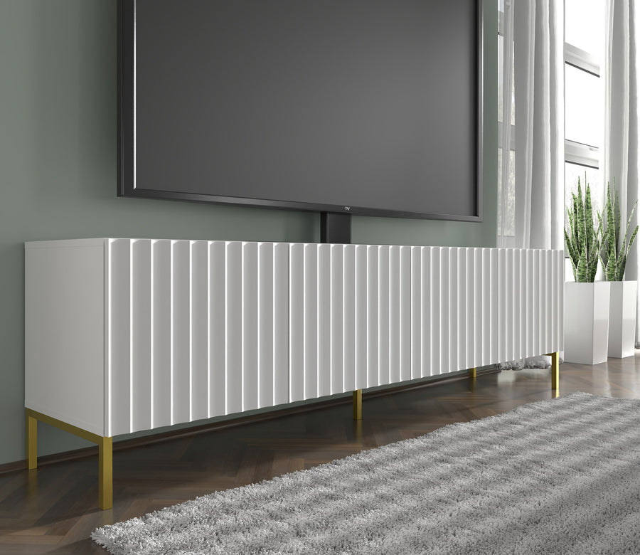 TV-Lowboard – WAVE – 200 cm Lowboard mit 4 Türen