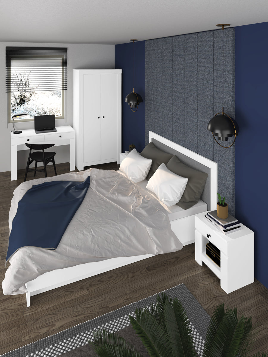 Bett – LAHTI 16 – Elegantes Design mit praktischem Stauraum Ohne Matratze