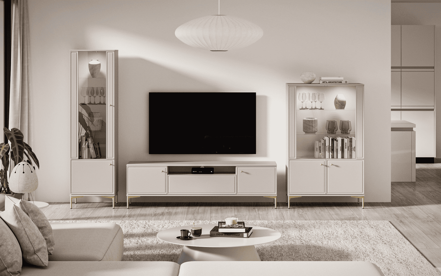 Vitrine – SANDRO 02 – Elegante Stauraumlösung für Ihr Zuhause