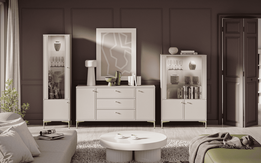 Vitrine – SANDRO 02 – Elegante Stauraumlösung für Ihr Zuhause