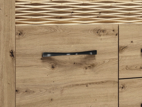Kommode – ARTIS 07 – Breite Schubladenkommode mit Holzstruktur-Design