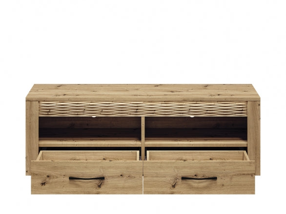 TV-Schrank – ARTIS 11 – Modernes Lowboard mit strukturierter MDF-Front