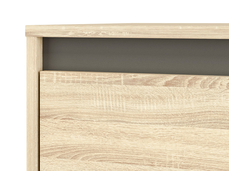Vitrine – AVO 05 – Moderner Vitrinenschrank mit Holzoptik