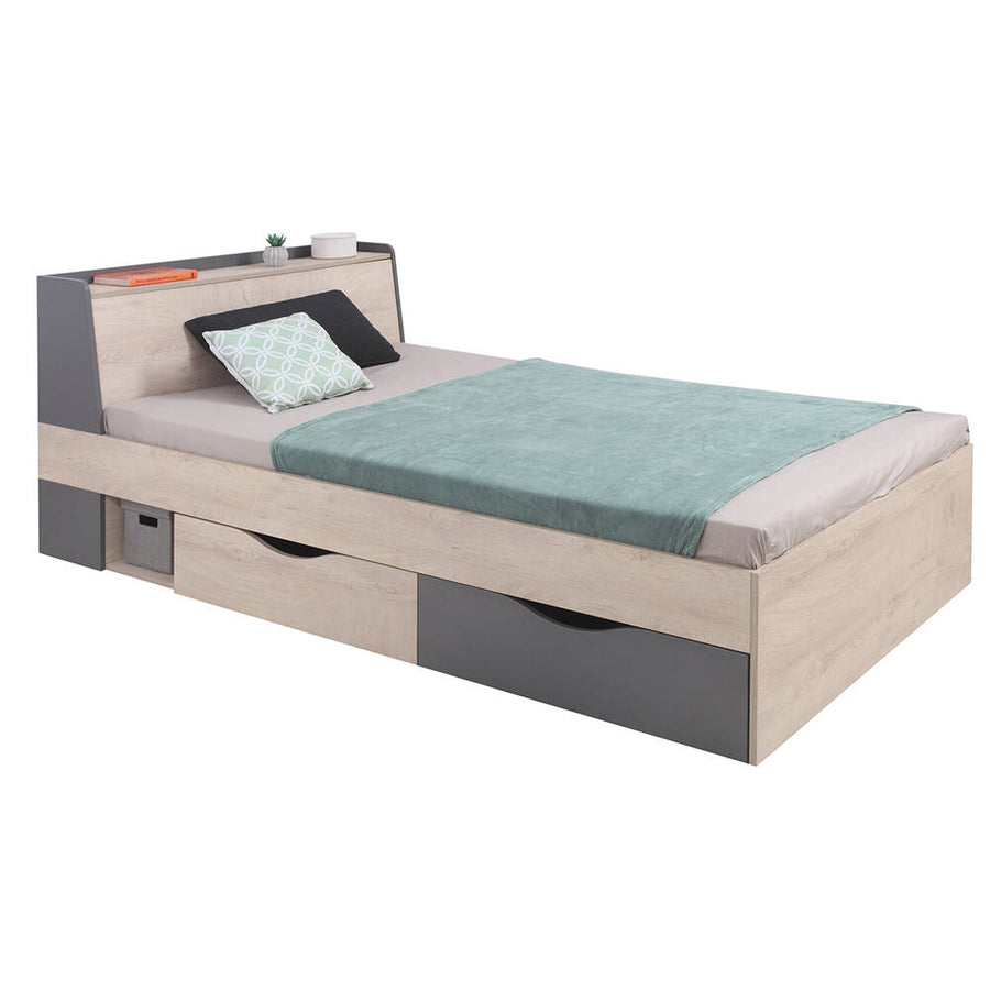 Schlafzimmer Set – 7 Teile – DELTA System – Artisan Eiche / Anthrazit – Modern & Praktisch ohne Matratze