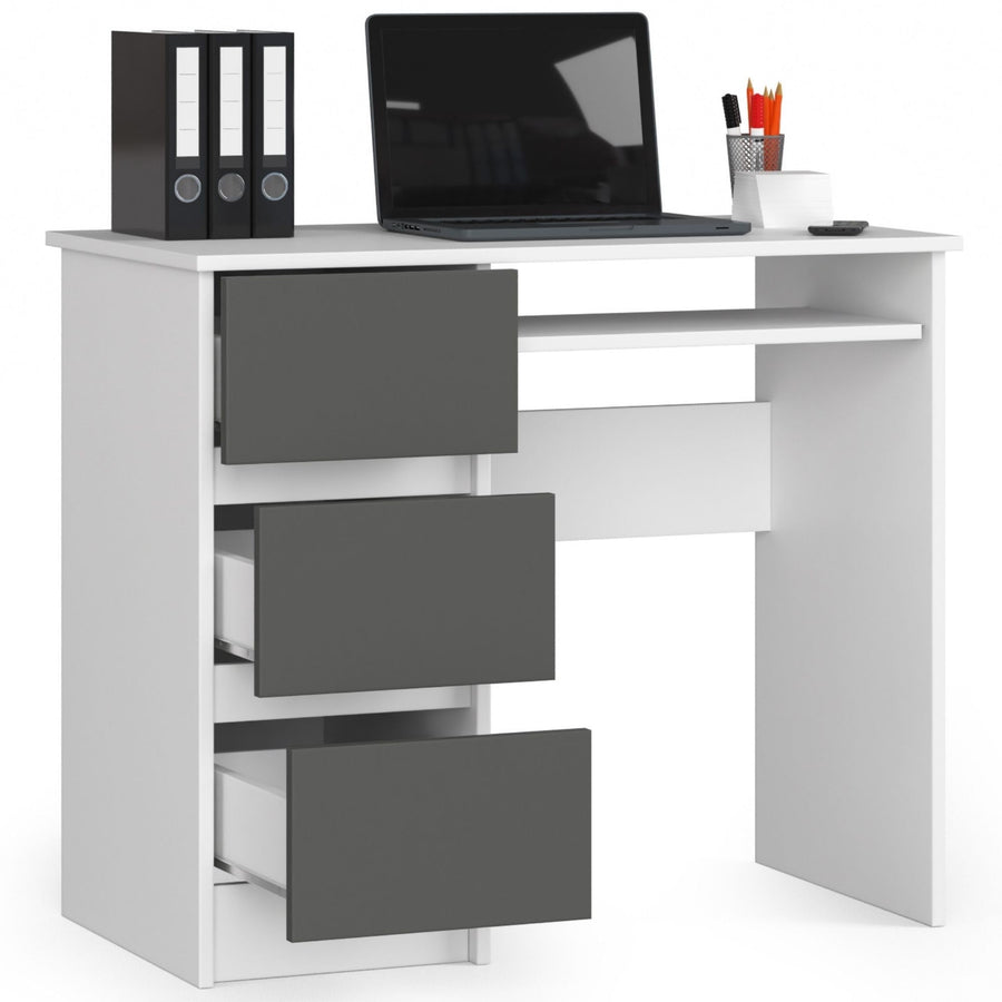 Schreibtisch – Funktionaler Computertisch mit 3 Schubladen
