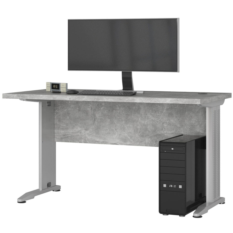 Schreibtisch – moderner Computer Schreibtisch mit Metallbeinen und großer Arbeitsfläche