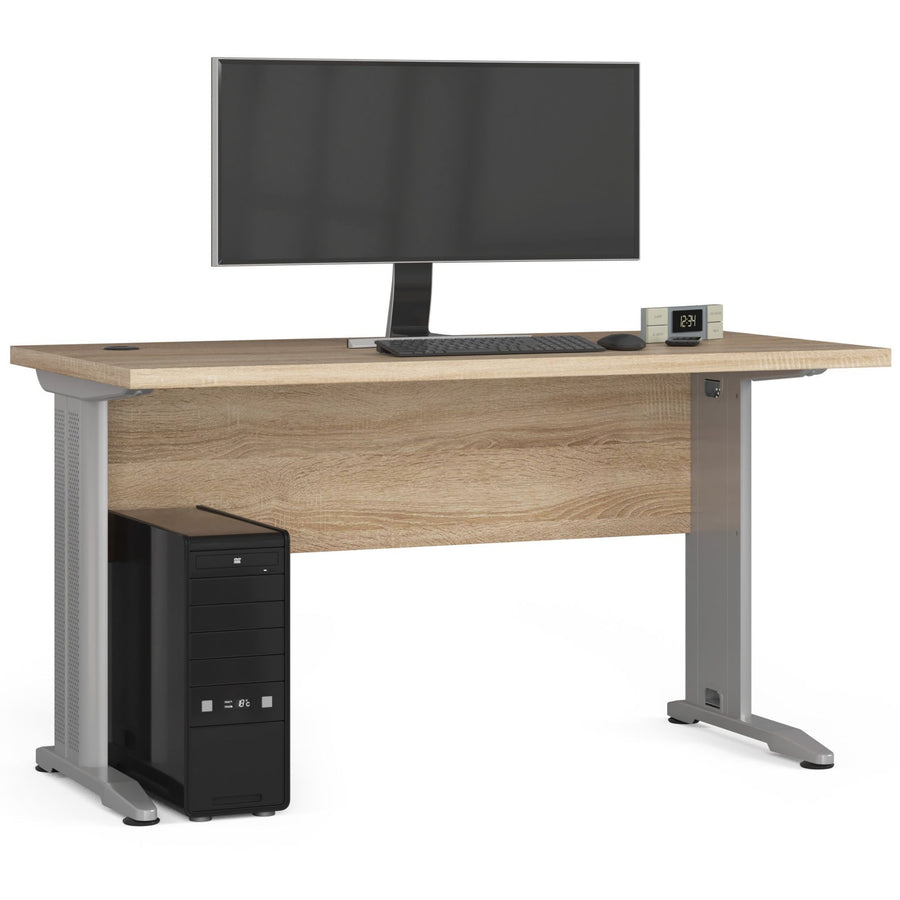Schreibtisch – moderner Computer Schreibtisch mit Metallbeinen und großer Arbeitsfläche