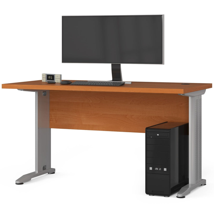 Schreibtisch – moderner Computer Schreibtisch mit Metallbeinen und großer Arbeitsfläche