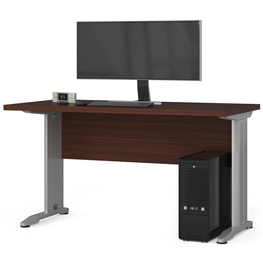 Schreibtisch – moderner Computer Schreibtisch mit Metallbeinen und großer Arbeitsfläche