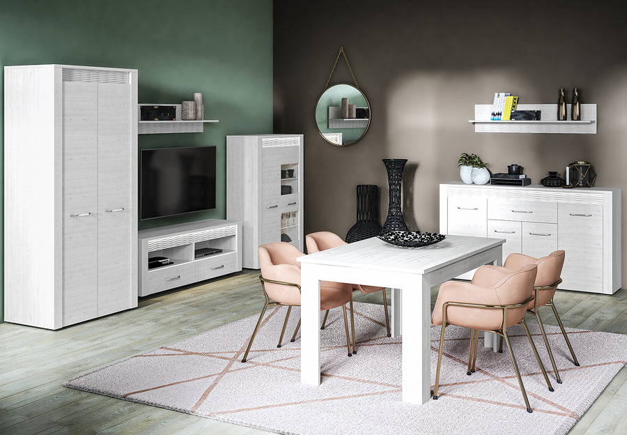 Wandregal – CLERMONT 12 – Moderne Eleganz mit edlem Riffel-Akzent