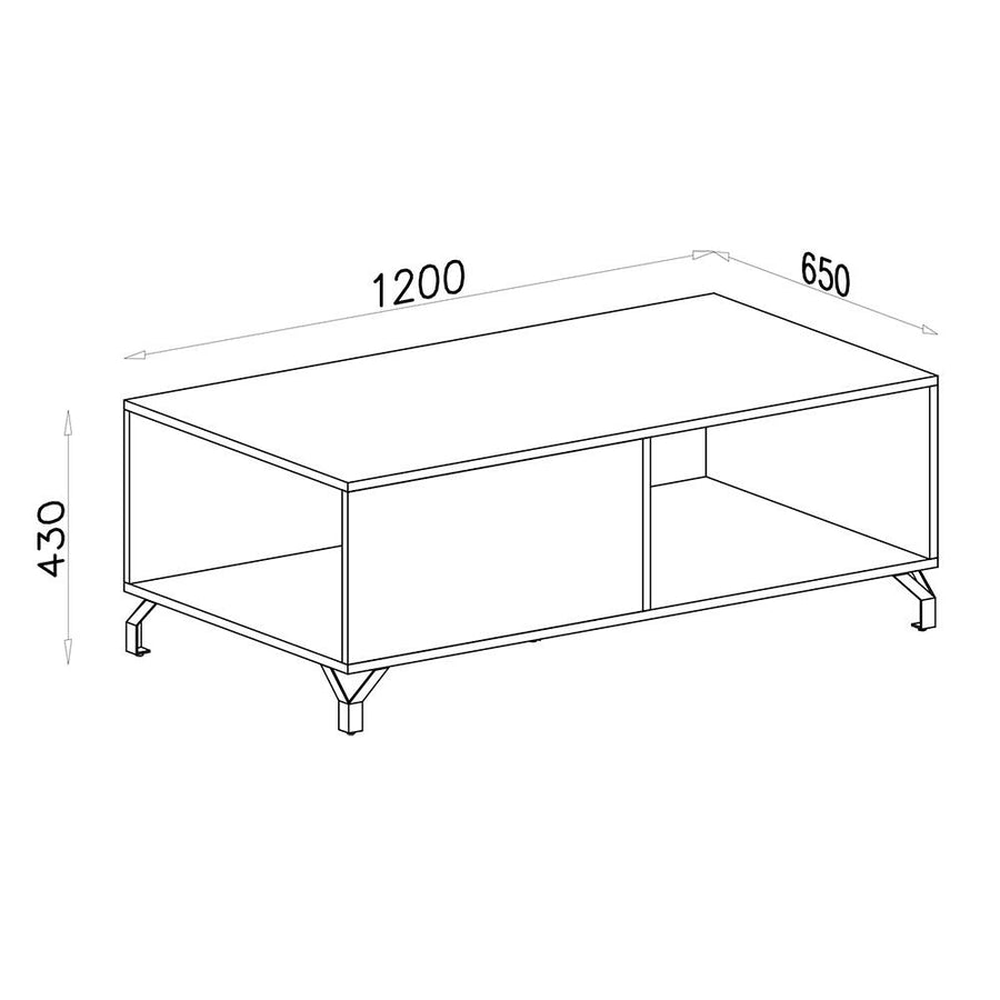 Wohnzimmer Set – 7 Teile – BERGEN System – Weiß – Modernes Design für stilvolles Wohnen
