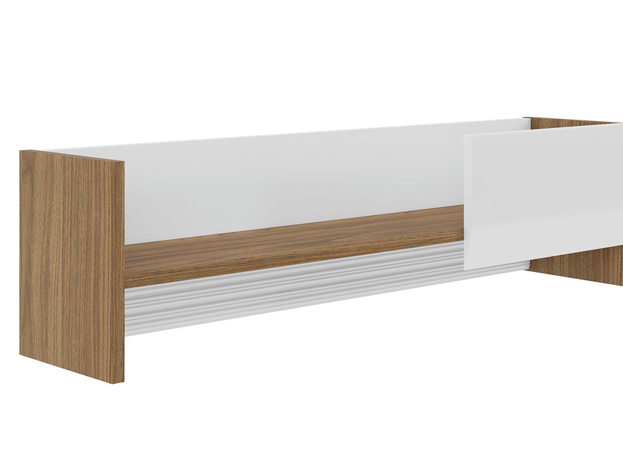 Wandregal – DALLAS 1201 – Stilvolles Design in Walnuss und Weiß