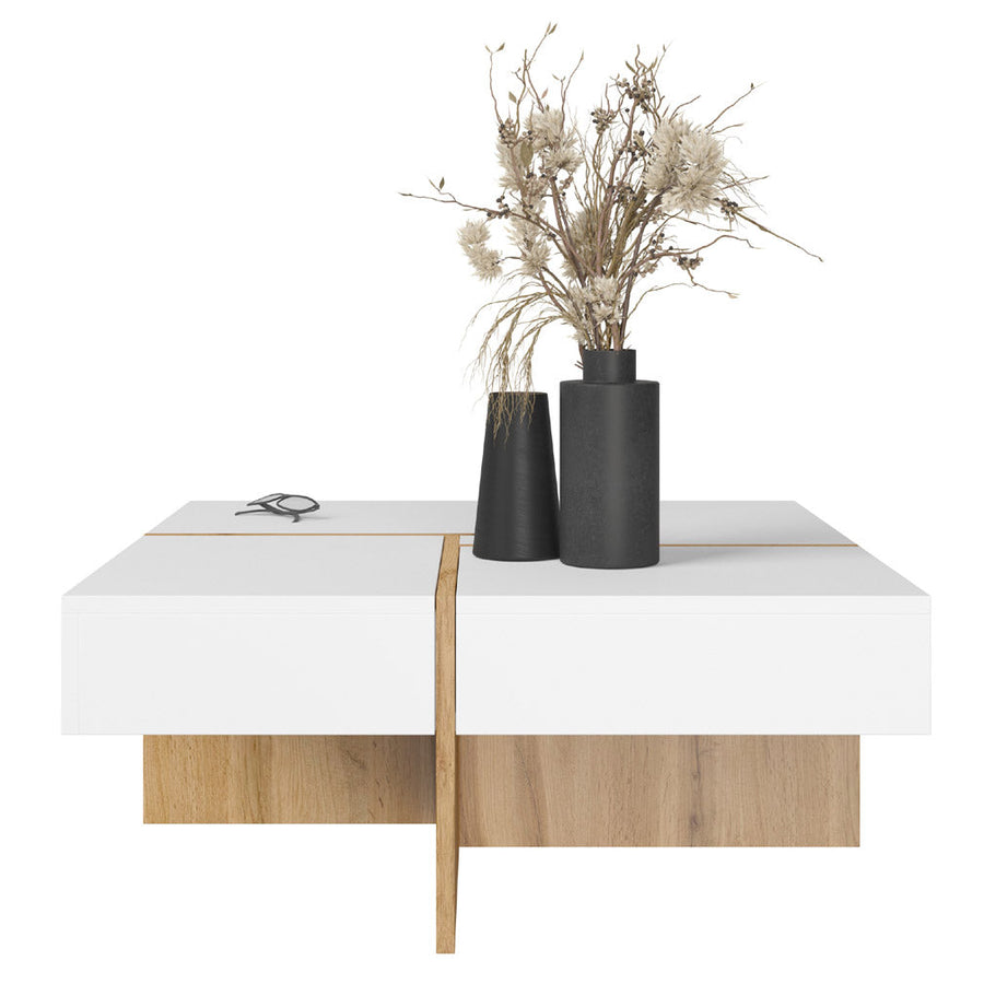 Couchtisch – DRAW – Moderner Wohnzimmertisch mit Stauraum