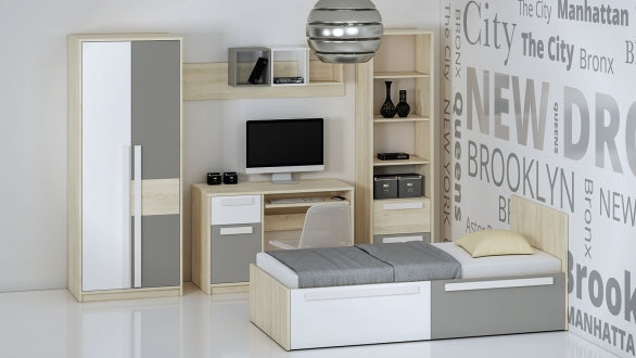 Regal – DROP 0501 – Moderner Stauraumschrank mit Holzoptik