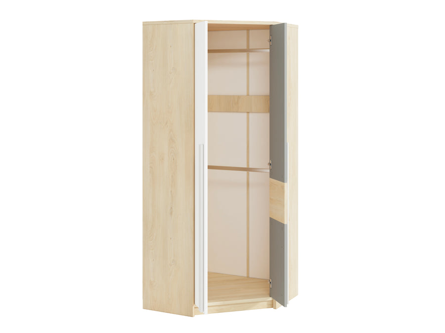 Kleiderschrank – DROP 0101 – Moderner Schrank mit Holzoptik
