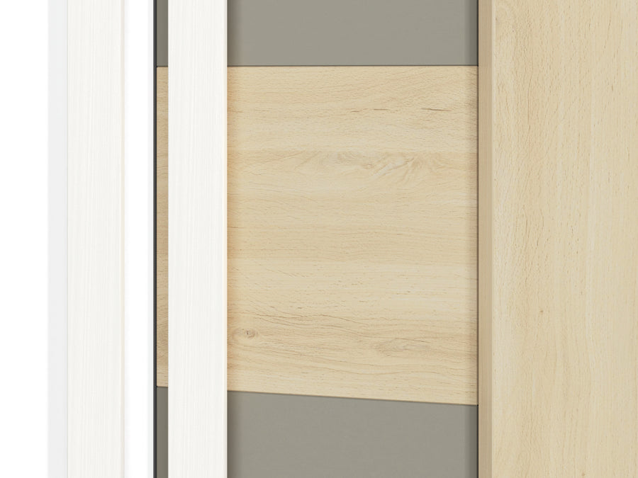 Kleiderschrank – DROP 0101 – Moderner Schrank mit Holzoptik