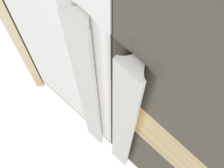 Kleiderschrank – DROP 0101 – Moderner Schrank mit Holzoptik