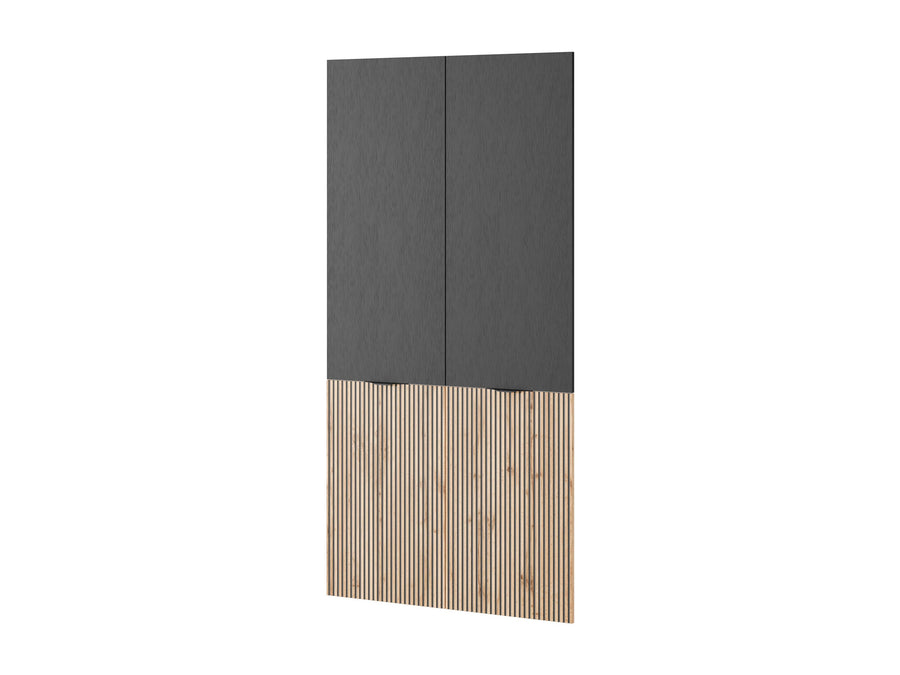 Kleiderschrank – Nordic – Stilvoller Stauraum mit Glasfronten und Lamellen-Design
