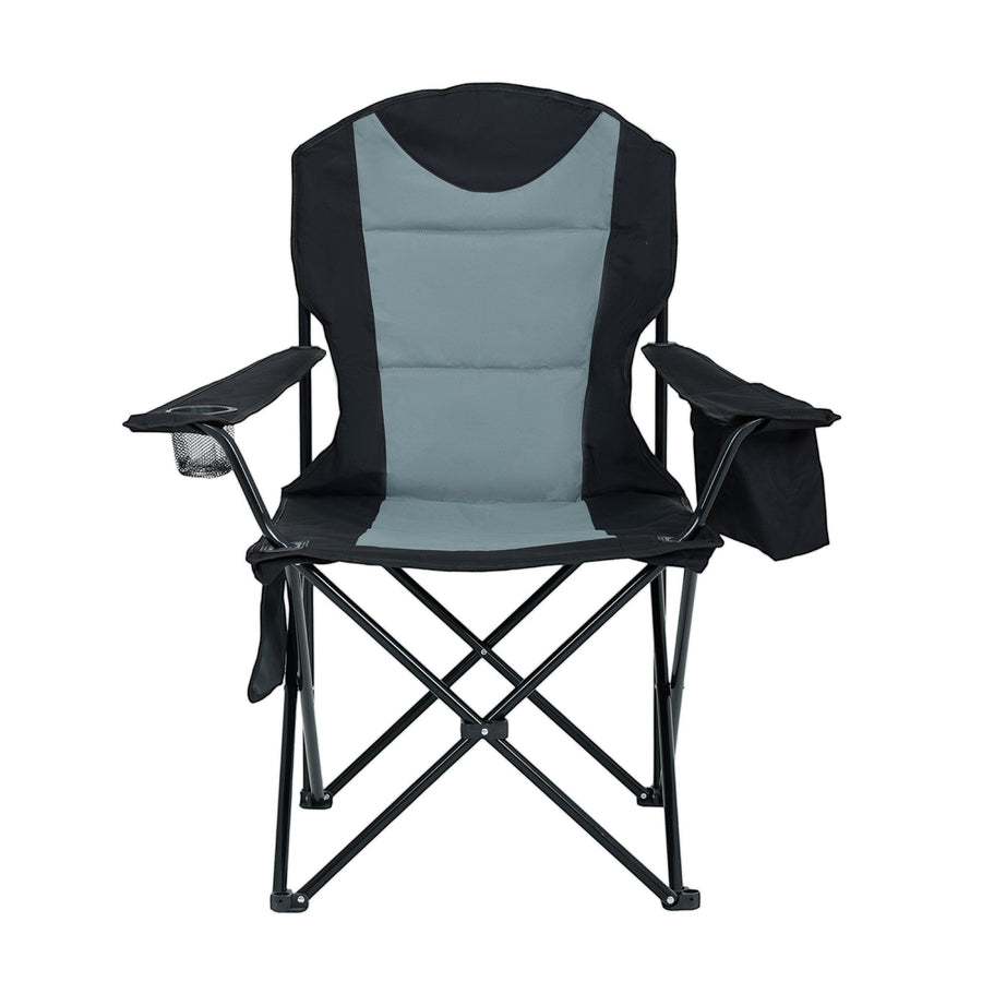 Campingstuhl – FOTYN – Klappbarer Outdoorstuhl mit Getränkehalter und isolierter Kühltasche