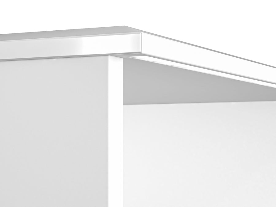 Nachttisch – GLAMOUR – Moderner Beistelltisch mit Hochglanz-Front