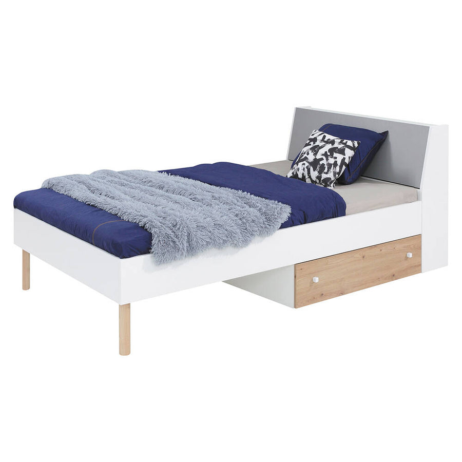 Bett – FARO – 90–120 × 200 cm, clevere Lösung fürs Jugendzimmer