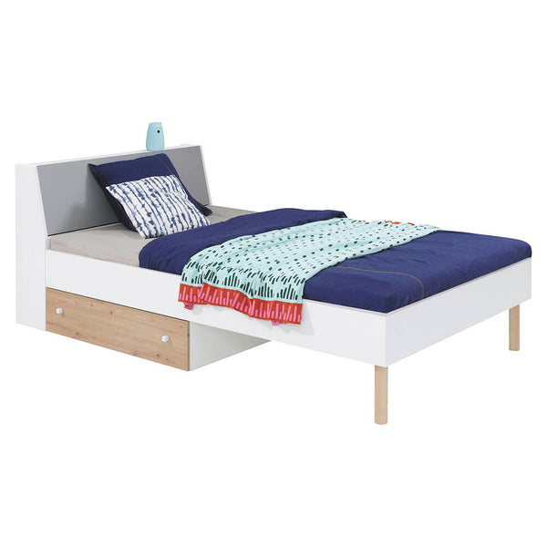 Bett – FARO – 90–120 × 200 cm, clevere Lösung fürs Jugendzimmer
