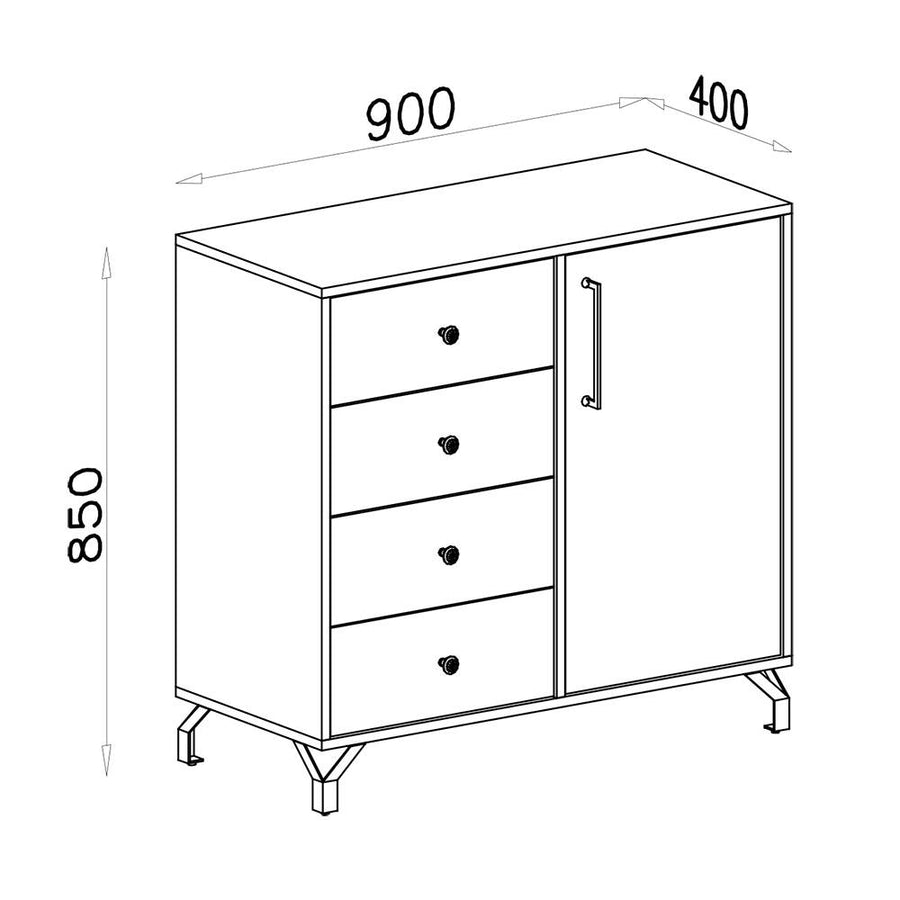 Wohnzimmer Set – 6 Teile – BERGEN System – Weiß – Modernes Design mit viel Stauraum