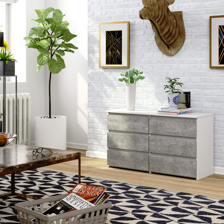 Kommode – CLP – Kompaktes Design mit sechs Schubladen