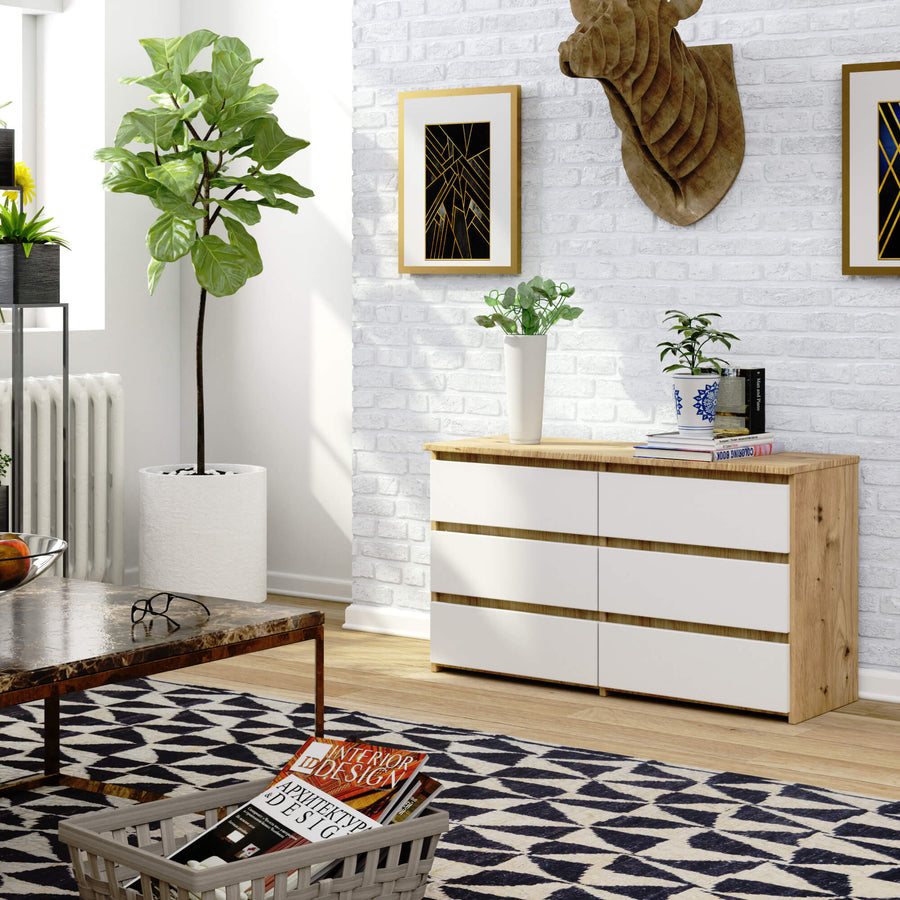Kommode – CLP – Kompaktes Design mit sechs Schubladen