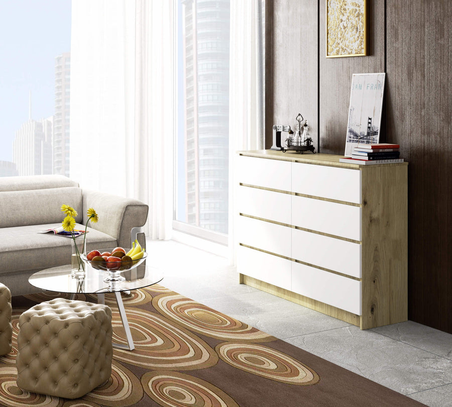 Kommode – CLP – Funktionales Design mit 8 Schubladen