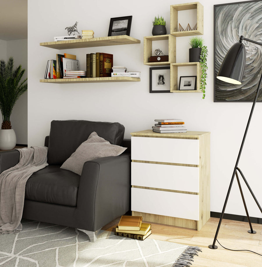 Kommode – Platzsparend und elegant mit 3 Schubladen