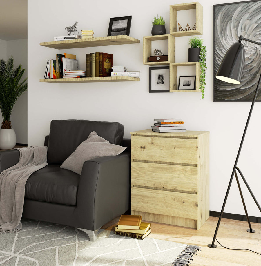Kommode – Platzsparend und elegant mit 3 Schubladen