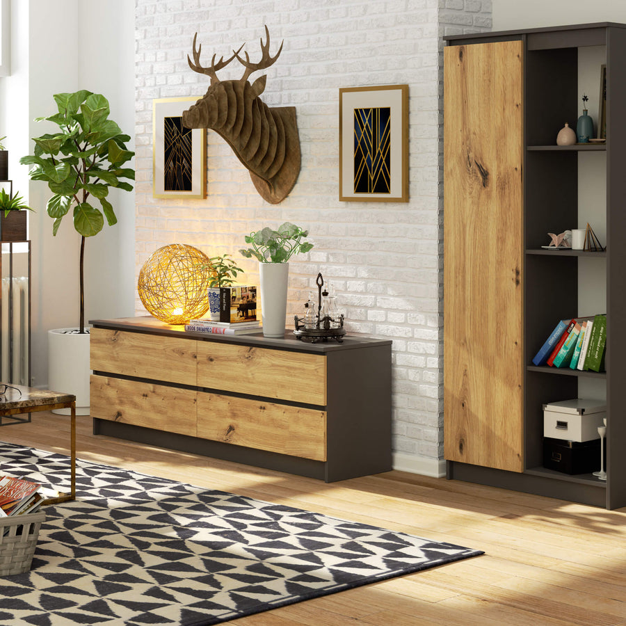 Kommode – CLP – Großzügiges Design mit 4 Schubladen und breiter Ablagefläche