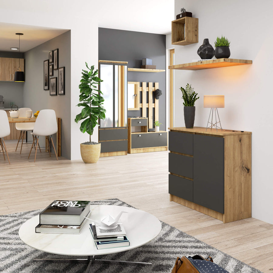 Kommode – JERRY – Kompaktes Design mit praktischem Stauraum