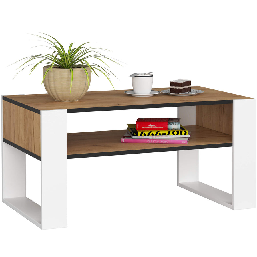Couchtisch – DOMI – Eleganter Wohnzimmertisch mit Stauraum