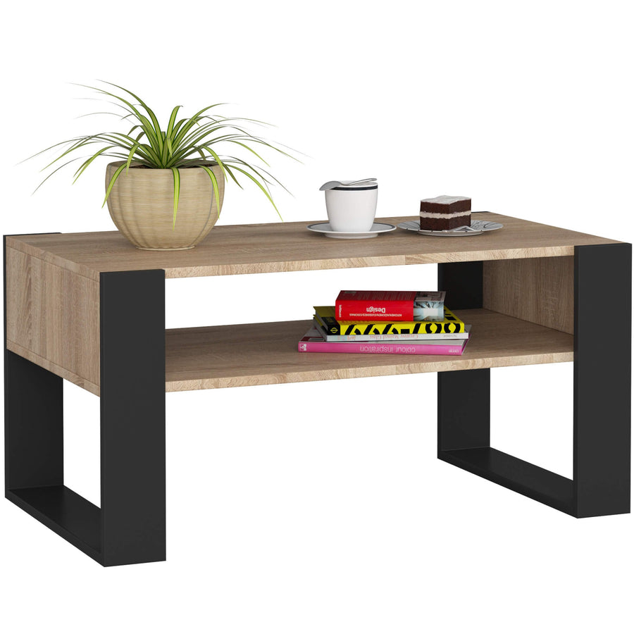 Couchtisch – DOMI – Eleganter Wohnzimmertisch mit Stauraum