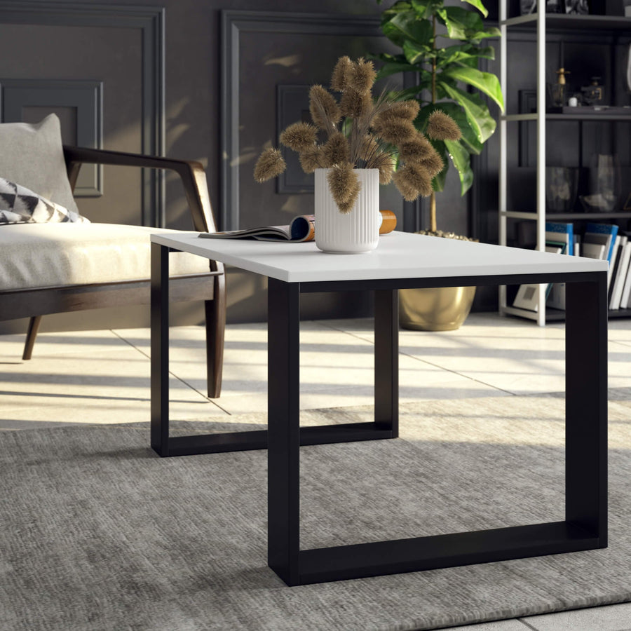 Couchtisch – NOX – Minimalistischer Wohnzimmertisch im modernen Industrial Design