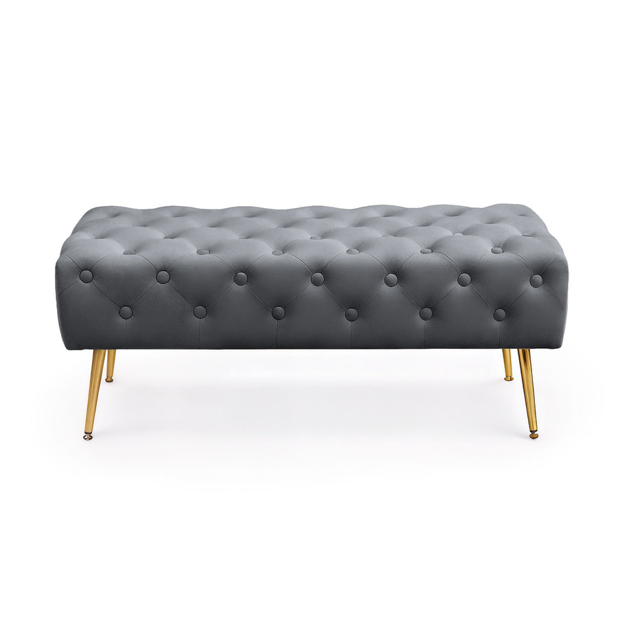 Sitzhocker – MONACO – Elegante Veloursbank im luxuriösen Glamour Stil