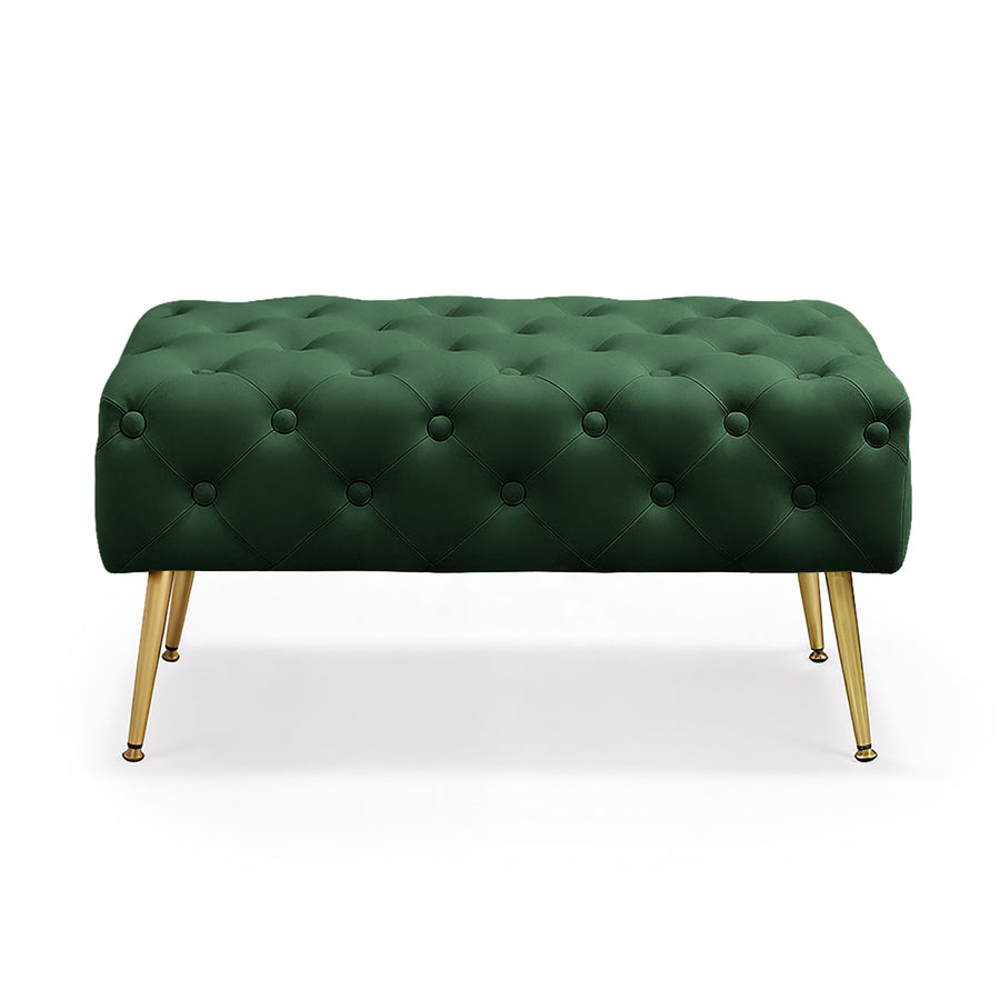 Sitzhocker – MADRID – Elegante Velourbank im Glamour Stil