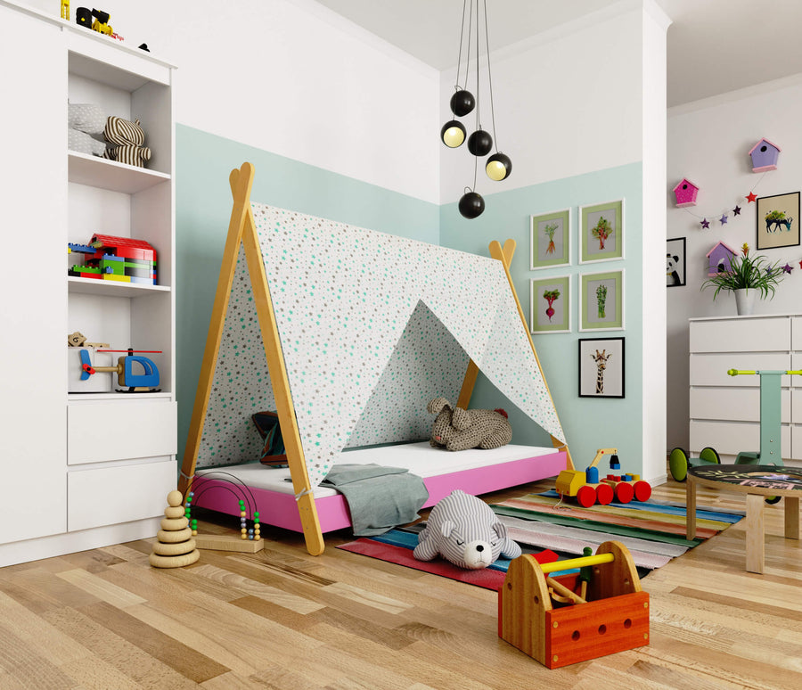 Kinderbett – GEM – Komfortables Design mit Matratze für erholsamen Schlaf