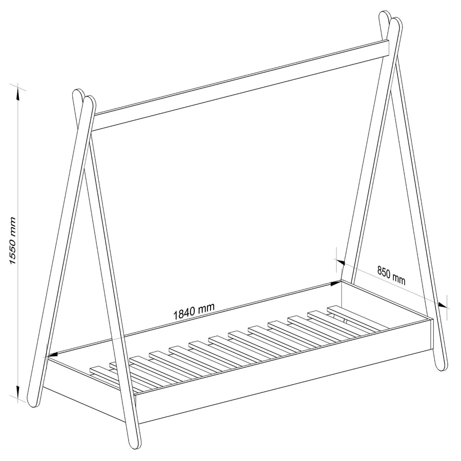 Kinderbett – GEM – Komfortables Schlafsystem mit Matratze und modernem Design