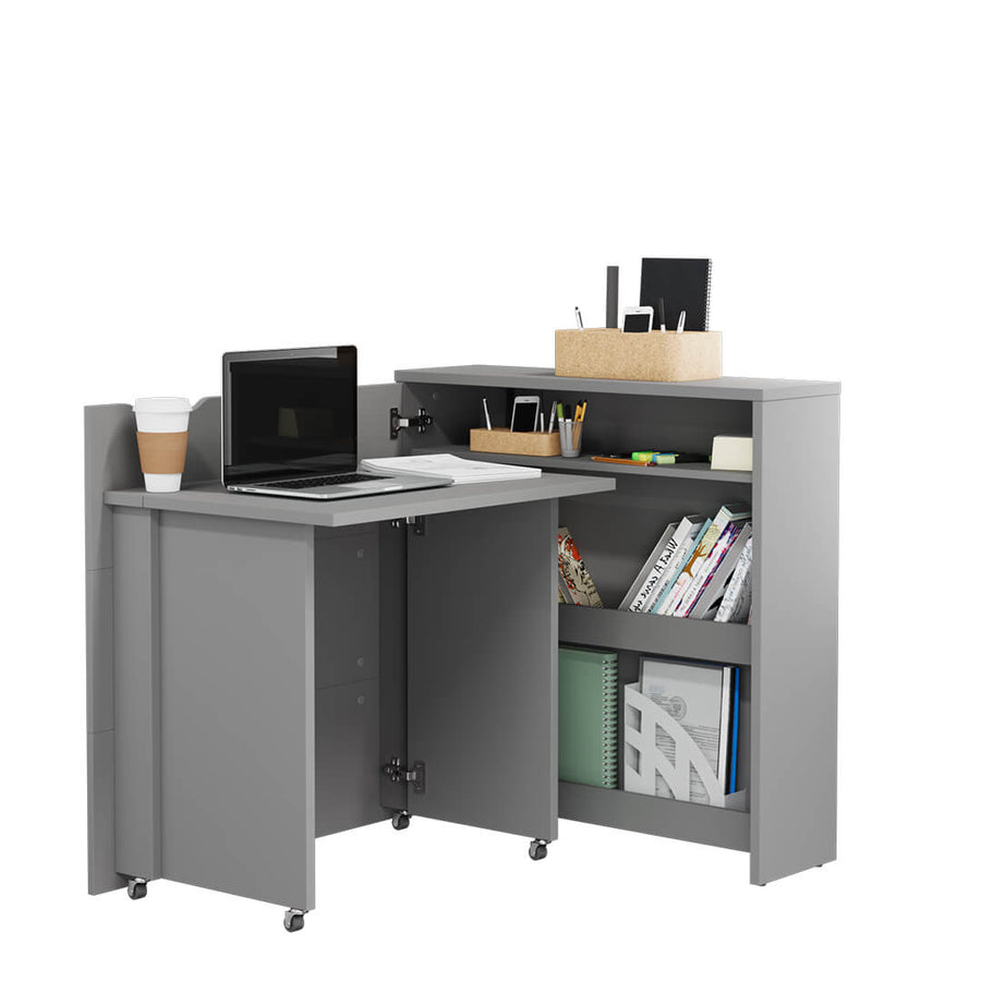 Schreibtisch – WORK CONCEPT – Klappbarer Computertisch mit Stauraum