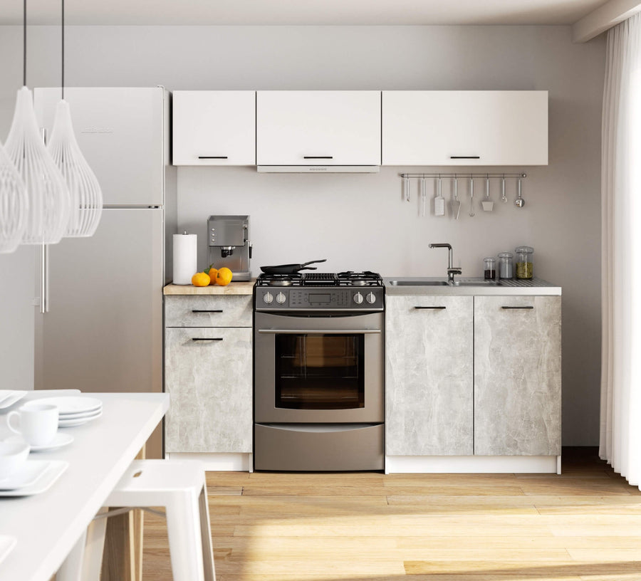 Küchenzeile 180 cm – OLIWIA – Komplettlösung für mehr Ordnung und modernes Küchendesign